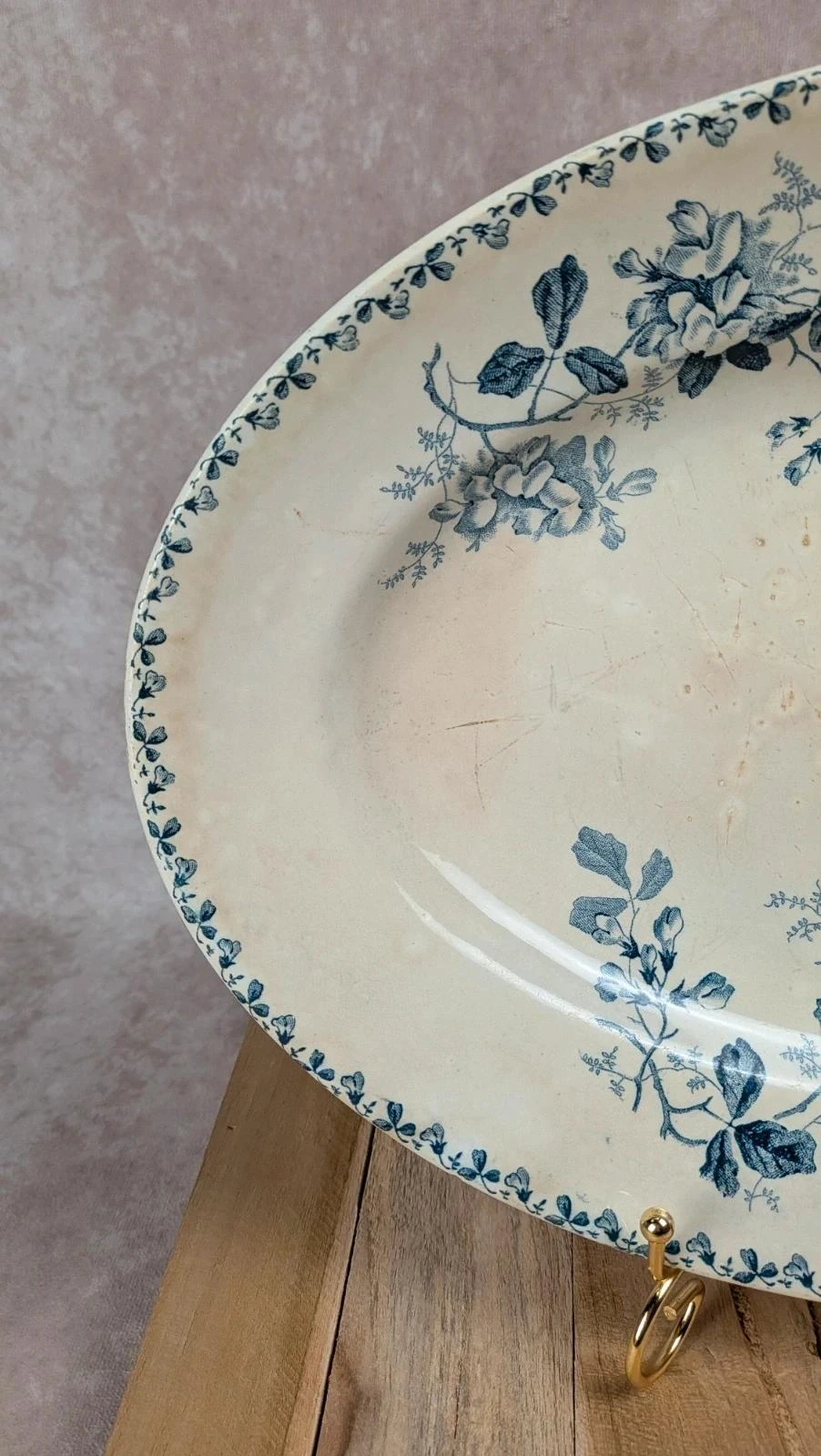 Prato oval antigo Saint-amand Hamage modelo Acacia – photo 2